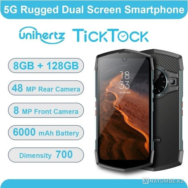 Unihertz TickTock 5g; secure smartphone; like New. Almaty - photo 2