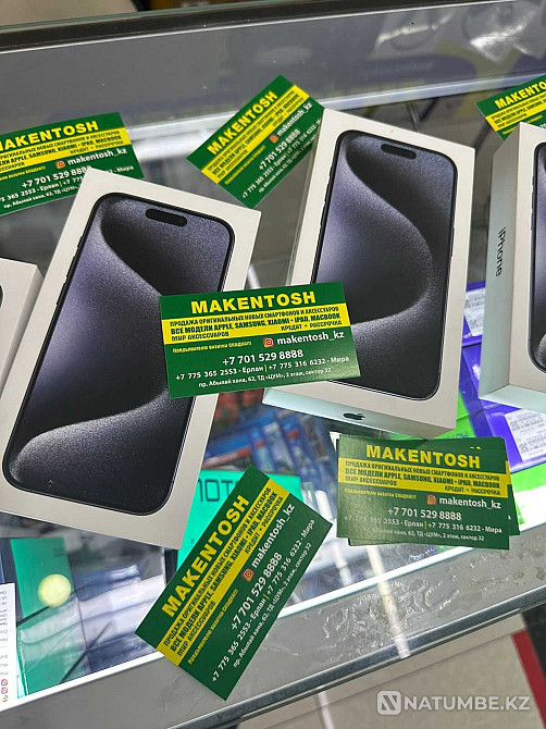Apple iPhone 15 pro 128g black айфон 15 про 128г серый iPhone 13 акция Алматы - изображение 2