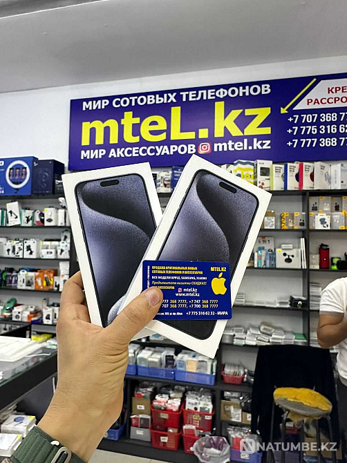 Смартфон Apple iPhone 15 Pro 512Gb Black Titanium акция в алматы Алматы - изображение 1