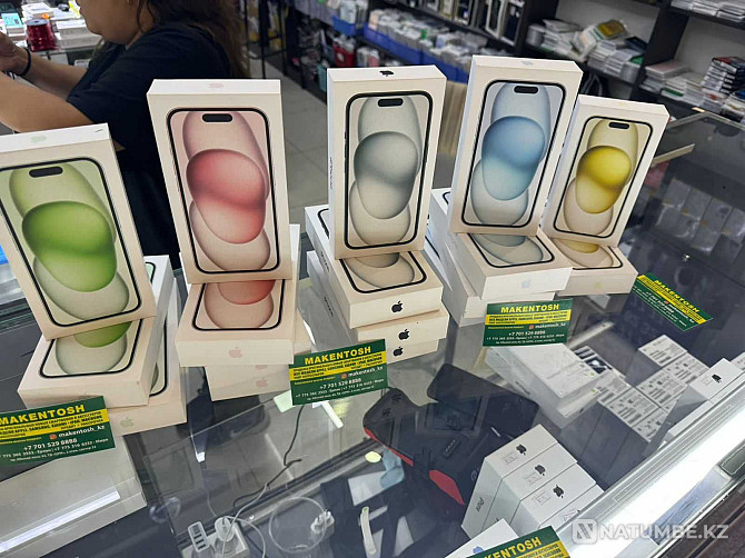 Smartphone Apple iPhone 15 1Tb Silver 128GB wholesale prices promotion iPhone Almaty - photo 1