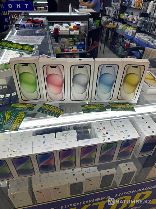 Смартфон Apple iPhone 15 1Tb Silver 128гб оптовые цены акция айфон Алматы - изображение 3