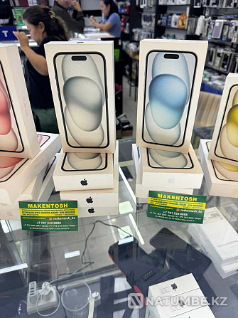 Смартфон Apple iPhone 15 512G Silver 128g көтерме баға iPhone  Алматы - изображение 2