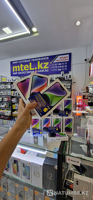 Iphone 14 256gb blue iPhone iPhone light blue promotion iPhone 14 128g 512g Almaty - photo 1