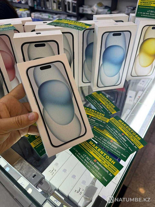 Apple iPhone 15 256g black айфон 15 256г черный акция айфон 13 Алматы - изображение 4