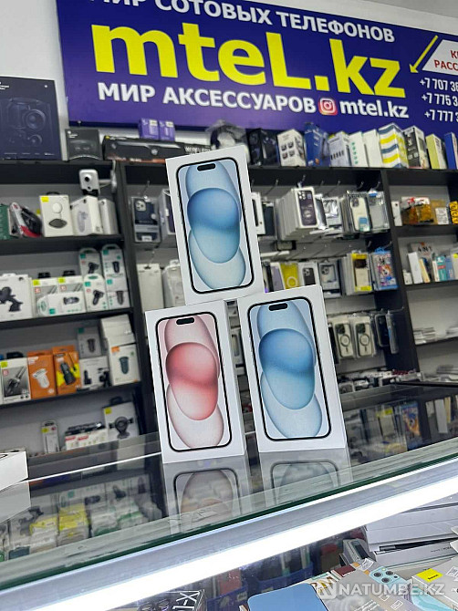 Apple iPhone 15 128gb black оптовые цены акция в алматы айфон Алматы - изображение 1