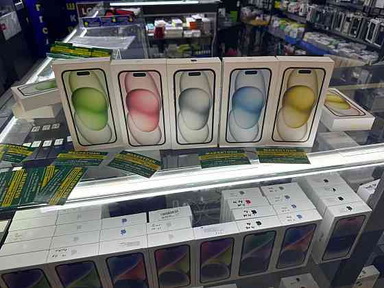 Смартфон Apple iPhone 15 256Gb Gold опьовые цены Акция в алматы Almaty