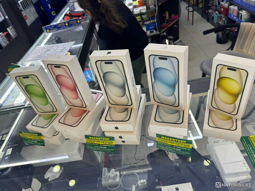 Смартфон Apple iPhone 15 256Gb Space Black оптовые цены Акция Алматы - изображение 2