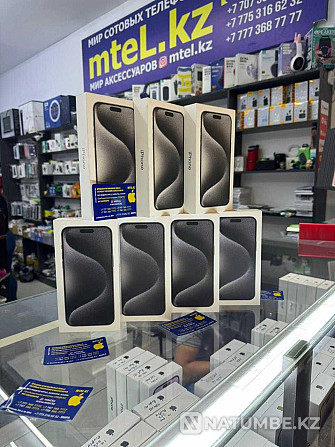 Айфон 15 про 128 серебристый iPhone 15 pro 128 silver айфон 15 128гб Алматы - изображение 1