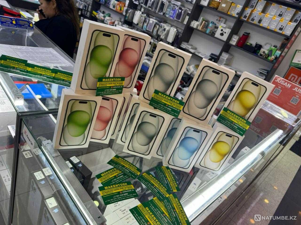 Apple iPhone 15 256gb gold iPhone 15 256g gold Apple 15 promotion Almaty - photo 4