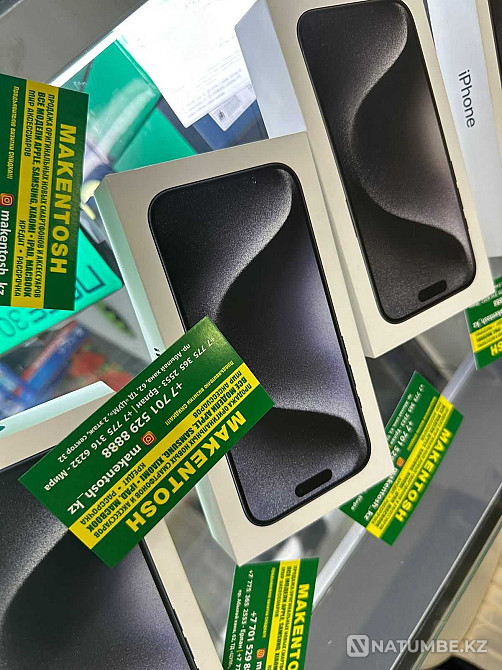 Iphone 15 pro max 256gb graphite айфон 15 про макс 256гб серый акция Алматы - изображение 2