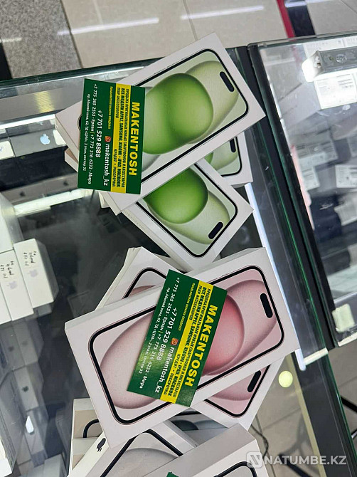 Айфон 15 128 серый iPhone 15 128 graphite apple 15 256 Алматы - изображение 1