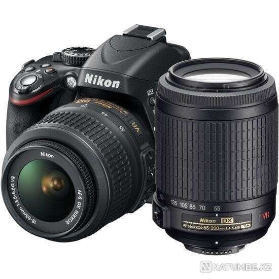 Nikon D5100 и два объектива. Фотоаппарат. Идеальное состояние. Алматы - изображение 1