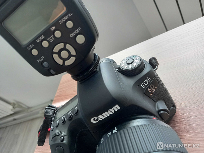 Professional camera Canon 6D Mark II + flash Almaty - photo 3