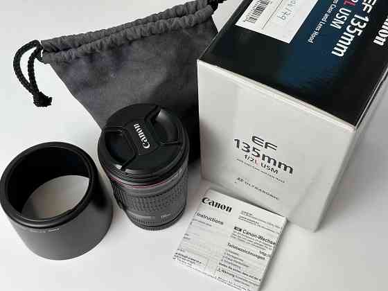 Объектив Canon EF 135mm f/2.0 L USM Алматы