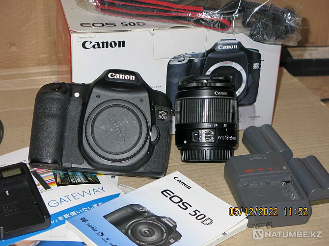 Камера Canon EOS 50D + efs 18-55 мм  Алматы - изображение 1