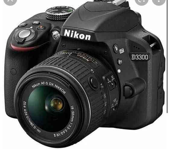 Продам фотоаппарат Nikon D3300 с китовым объективом AF-S DX NIKKOR 18-  Алматы