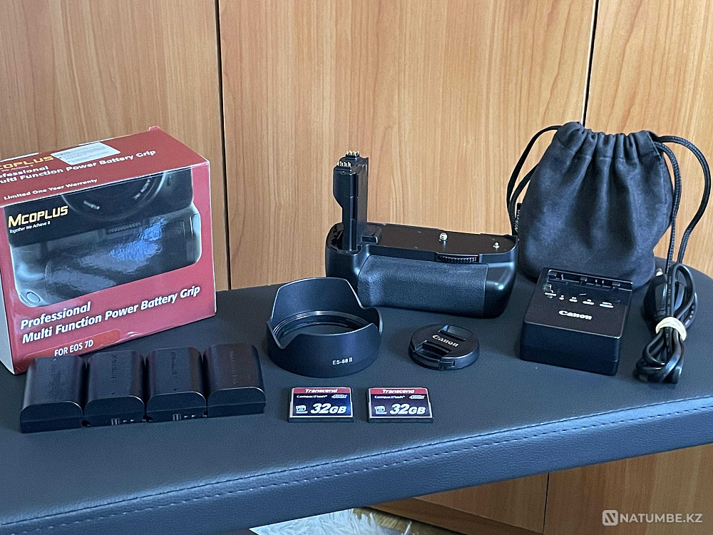 Canon EOS 7D Body + Canon EF 50mm f/1.8 STM + батарейный блок Алматы - изображение 8