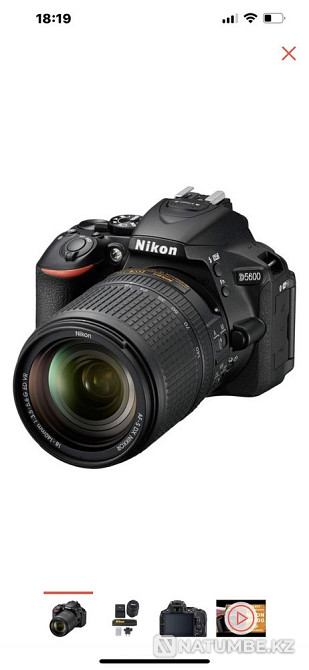 Selling Nikon d5600 SLR camera Almaty - photo 1