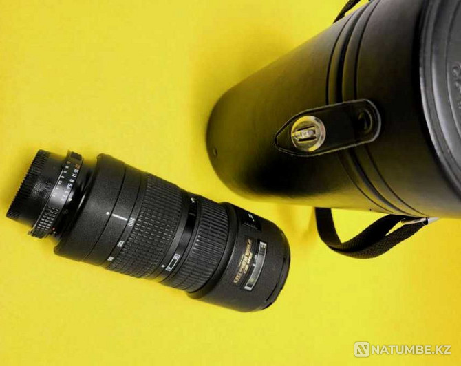 Nikkor 80-200 фотообъективі; f 2.8; түпнұсқа былғары қорапта.  Алматы - изображение 1