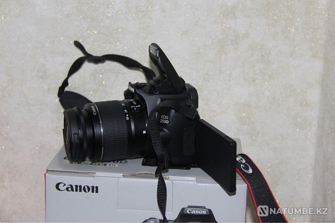 Professional camera Canon 250D 18-55mm is. With a box. Almaty - photo 3