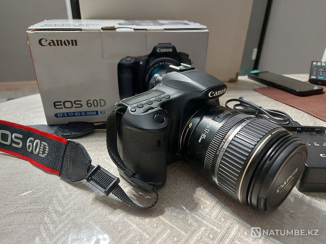 Canon 60D камерасы; объектив 17x85  Алматы - изображение 1