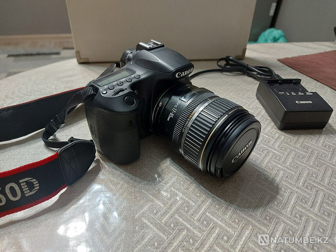 Canon 60D камерасы; объектив 17x85  Алматы - изображение 2