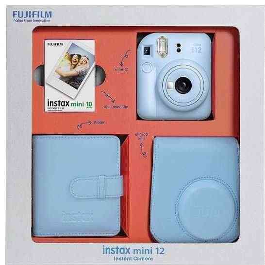 Фотокамера моментальной печати Fujifilm INSTAX MINI 12 голубой Алматы