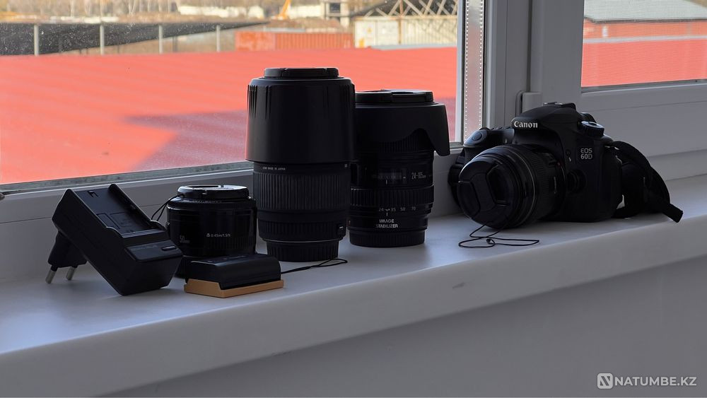 Canon 60D with a set of optics Almaty - photo 3