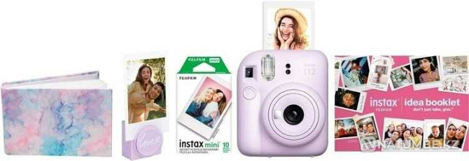 Fujifilm Instax mini 12 камераи фаврӣ арғувон Алматы - photo 3