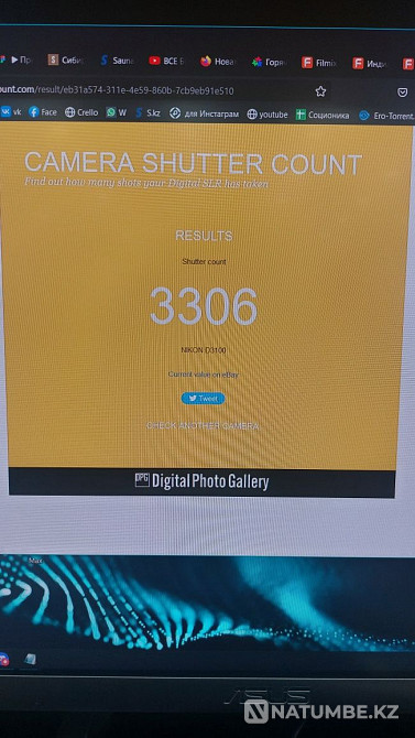 Фотоаппарат Nikon 3100 body Алматы - изображение 2
