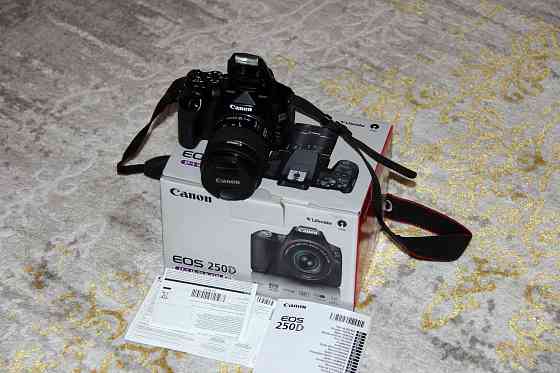 Профессиональный фотоаппарат Canon 250D 18-55mm STM. Коробка  Алматы