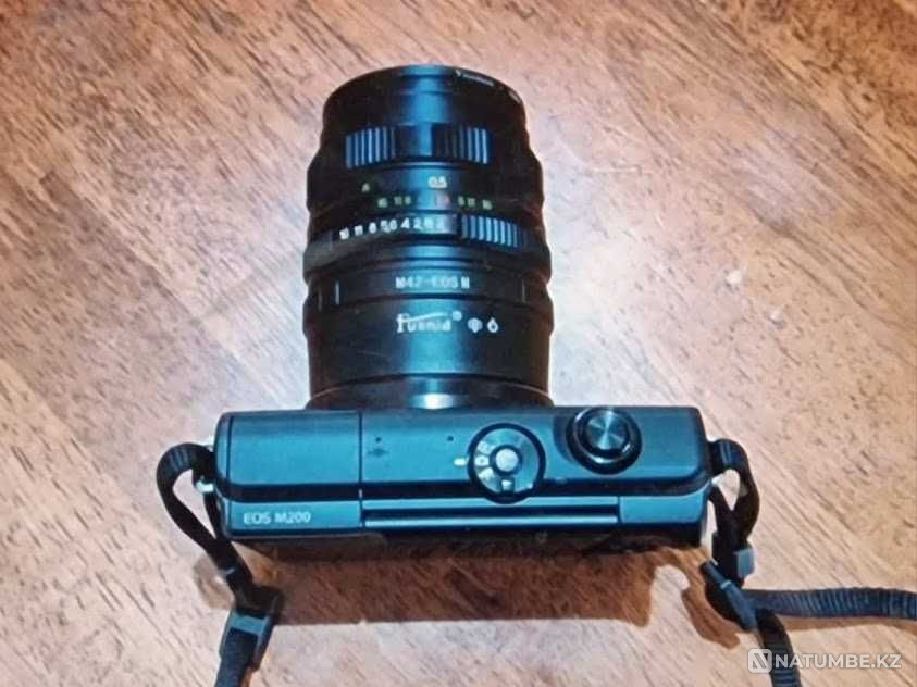 Объектив Гелиос с переходником M42 EOS на Canon бесзеркалку. Алматы - изображение 3