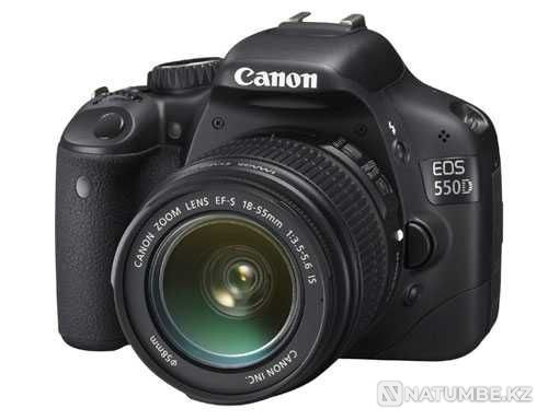 Камера Canon EOS 550 D + Объектив EFS 55-250 мм  Алматы - изображение 1