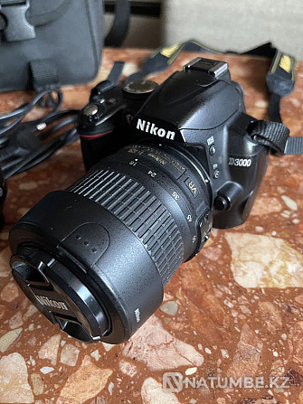 Камера; Nikon d3000 камерасы + телефото масштабтау объективі және жинақ объективі  Алматы - изображение 2