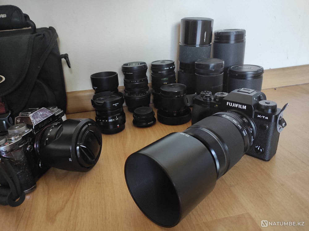 Fujifilm X-T4 + 11 объективов + 4 батареи + X-T1 бонусом Алматы - изображение 1