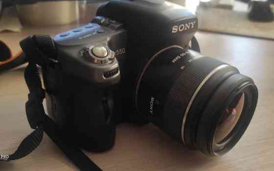 Срочно продам фотоаппарат SONY альфа 550 и вспышку SONY HVL-F42AM  Алматы