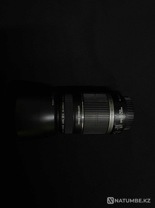 CANON ZOOM LENS EF-S 55-250mm 1:4-5.6 IS - без коробки Алматы - изображение 1