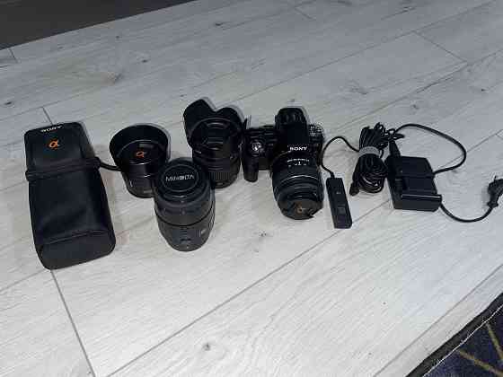 Фотоаппарат Sony-a33 с объективами; вспышкой  Алматы