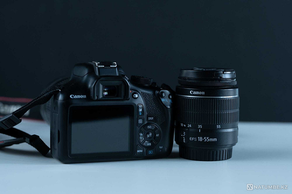 Зеркальный фотоаппарат Canon EOS 1300D + Телевик Алматы - изображение 3