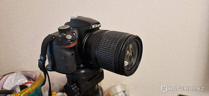 Nikon D3200; kit 18-105 mm lens; bag; tripod; flash drive; set. Almaty - photo 6