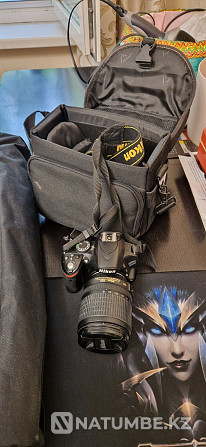 Nikon D3200; kit 18-105 mm lens; bag; tripod; flash drive; set. Almaty - photo 7