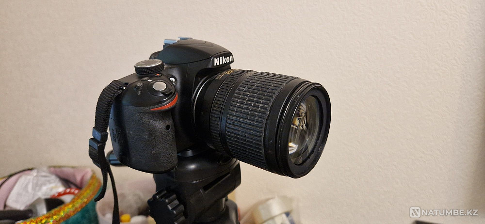 Nikon D3200; kit 18-105 mm lens; сумка; штатив; флешка; комплект. Алматы - изображение 6