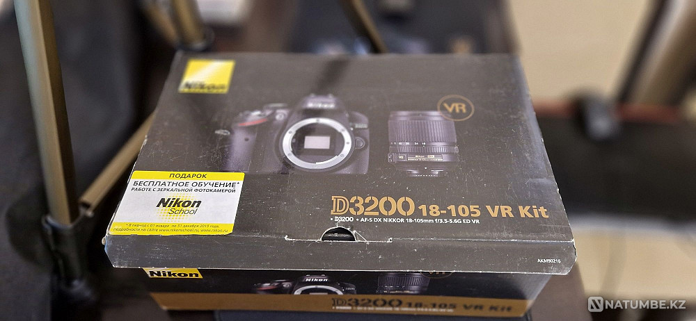 Nikon D3200; kit 18-105 mm lens; сумка; штатив; флешка; комплект. Алматы - изображение 8