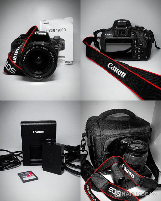 Профессиональный фотоаппарат Canon EOS 1200D с сумкой АЛМАТЫ Алматы - изображение 2