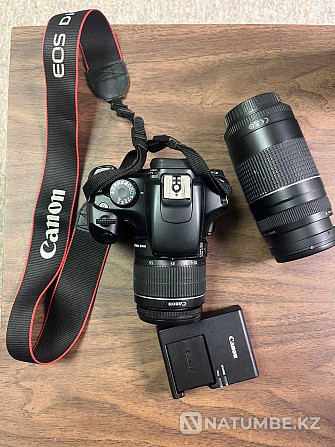 Camera Canon Rebel T3 (1100D) + 18-55 and 70-300 lenses Almaty - photo 1