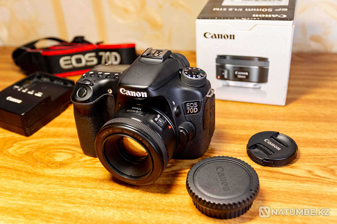 Canon 70D + Canon 50mm 1.8 STM В отличном состоянии Алматы - изображение 7