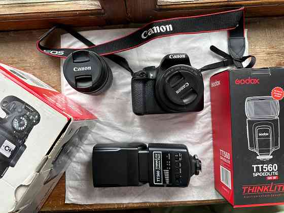 Canon 1300D+50mm объектив  Алматы