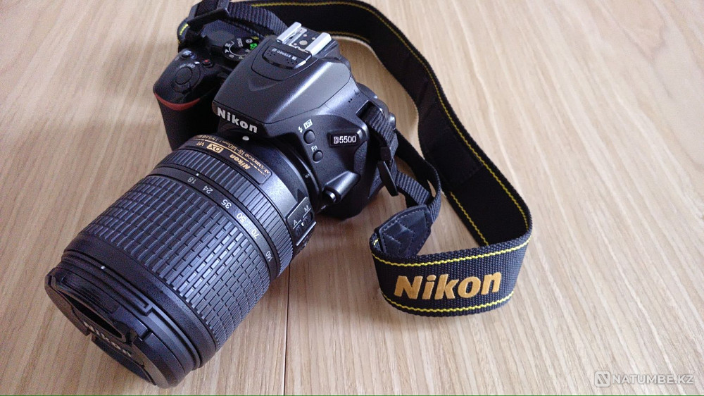 Почти новый Nikon D5500 kit (Nikkor 18-140mm f/3.5-5.6G VR AF-S DX) Алматы - изображение 1