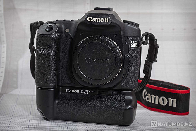 Canon EOS 50D батареясы бар; 2 батарея; CF картасы.  Алматы - изображение 2