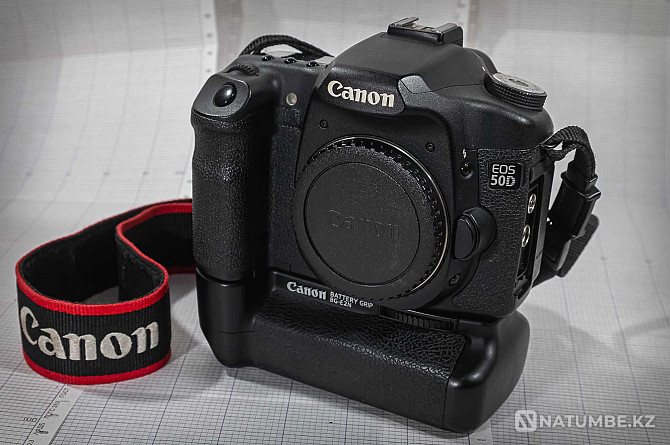 Canon EOS 50D батареясы бар; 2 батарея; CF картасы.  Алматы - изображение 7